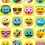 Emoji 2 Sheets & 2 Tags Wrapping Paper