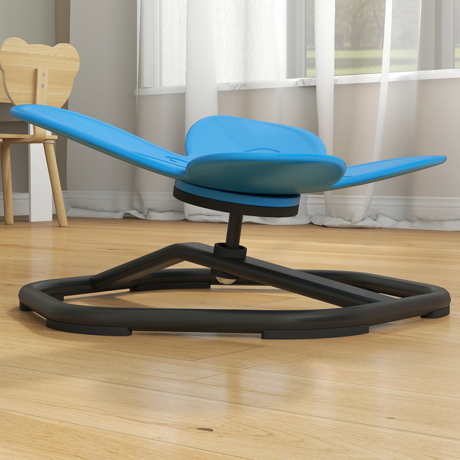 Butterfly-shaped Kids Swivel Chair, Sensory Spinning Chair | Blue