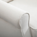 Accent Armchair Home Furniture Retro Tufted Club Wood | One Size | Cream