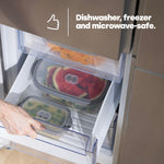 5 Airtight Meal Prep Container Set - Rectangular