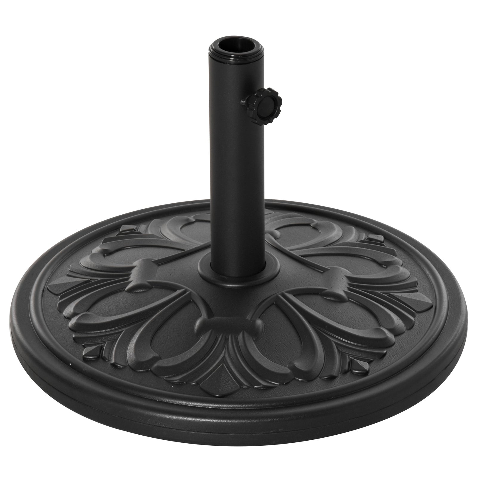 13kg Round Parasol Base Heavy Duty Cement Stand | Black