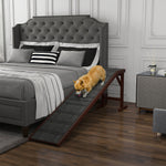 Pawhut Pet Ramp For Dogs Cats W/ Non-slip Carpet For Bed Sofa, 188x40.5x63.5cm