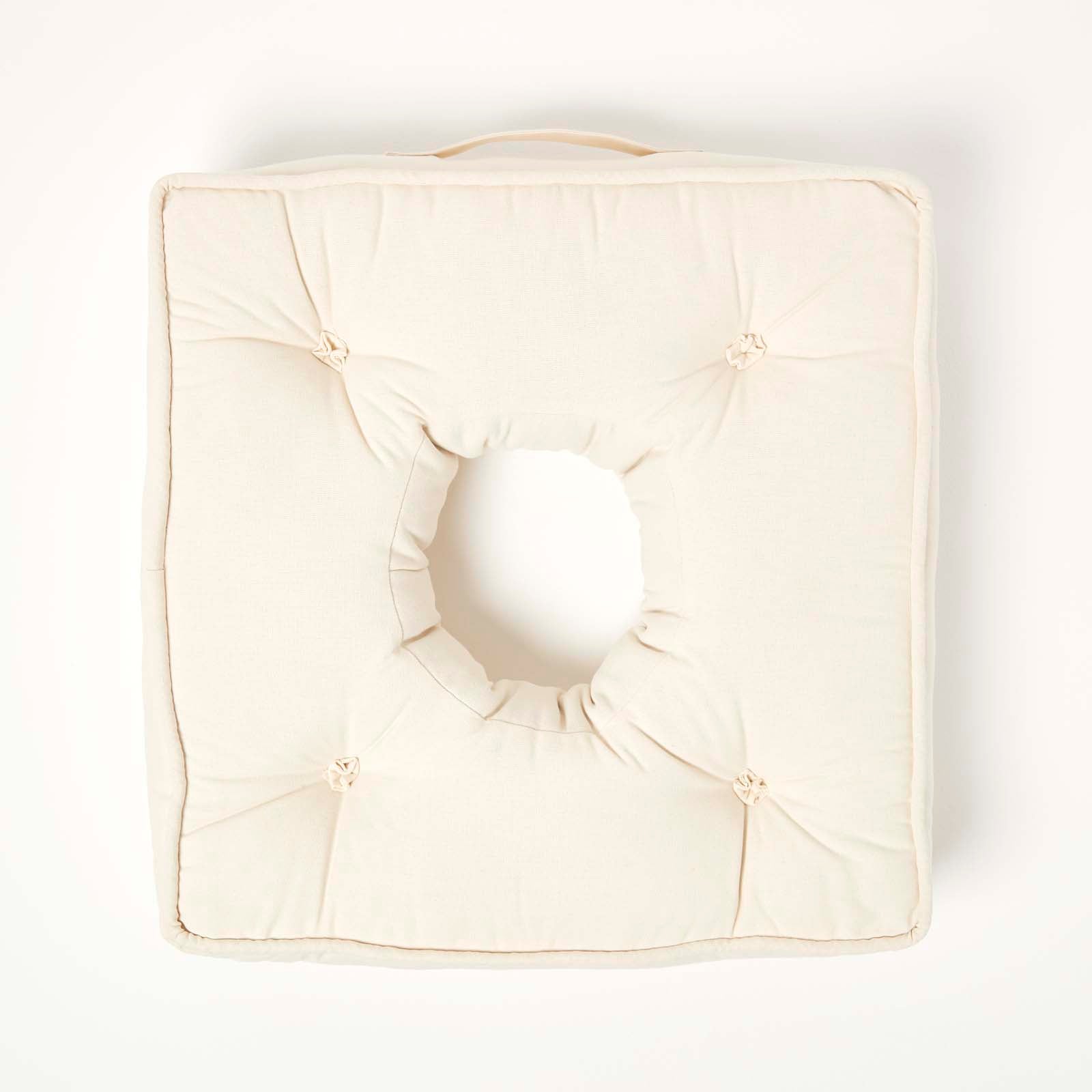 Pressure Relief Armchair Booster Cushion | 50cm x 50cm | Cream
