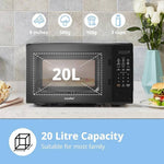 700w 20l Countertop Microwave Oven With Led Display