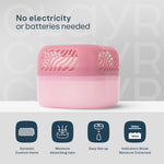 Airsip 500ml Refillable Dehumidifier With Calcium Chloride Refill | Pink