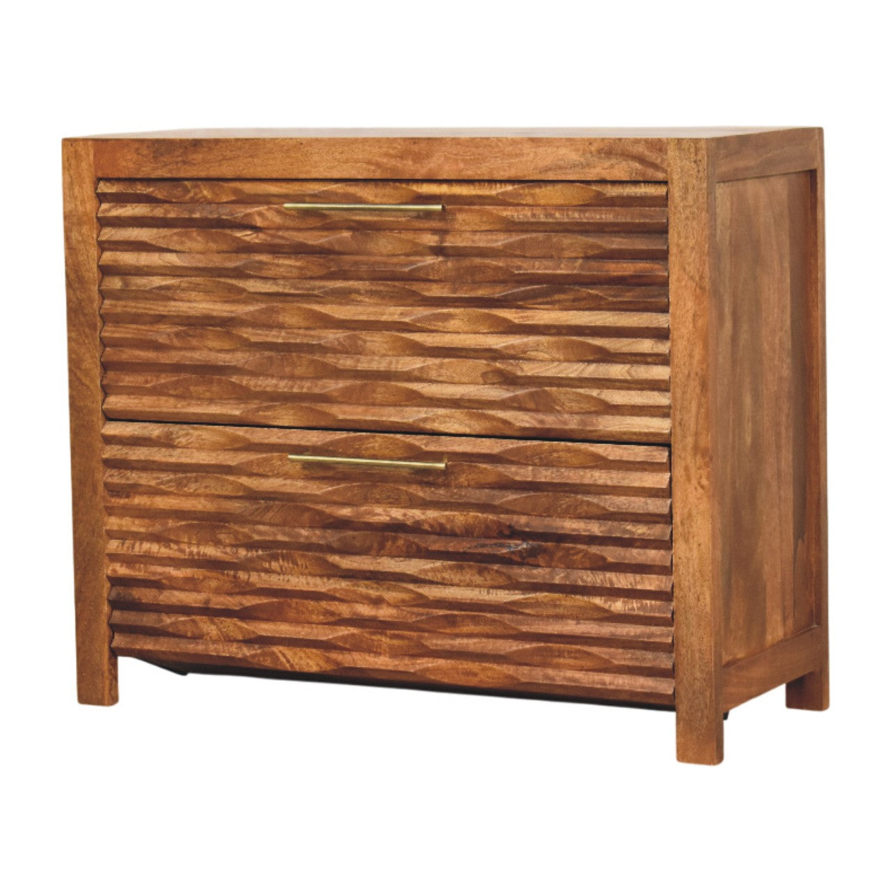 Artisan Furniture Solid Wood Amber Wavefront Cabinet