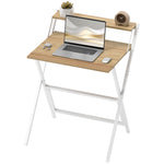 70 Cm Folding Computer Desk For Small Spaces Bedroom | Natural