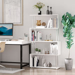 Wooden Storage Display Unit Bookcase Dividers S Shaped | One Size | White