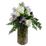 Pack Of 6 X 60cm Artificial Purple Starflower Stem 30 Flowers