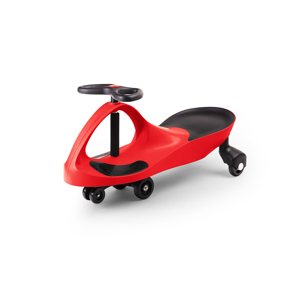 Unique Self Propelled Kids Ride On Toy, Wiggle Car - Red