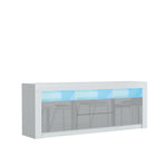 Shine Tv Unit 160cm With Led Lights | Grey