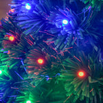 3ft Prelit Artificial Christmas Tree Fiber Optic Xmas Decoration, Green | 3ft | Green