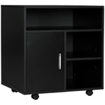 Multi-storage Printer Unit Office Organisation 5 Compartment | One Size | Black