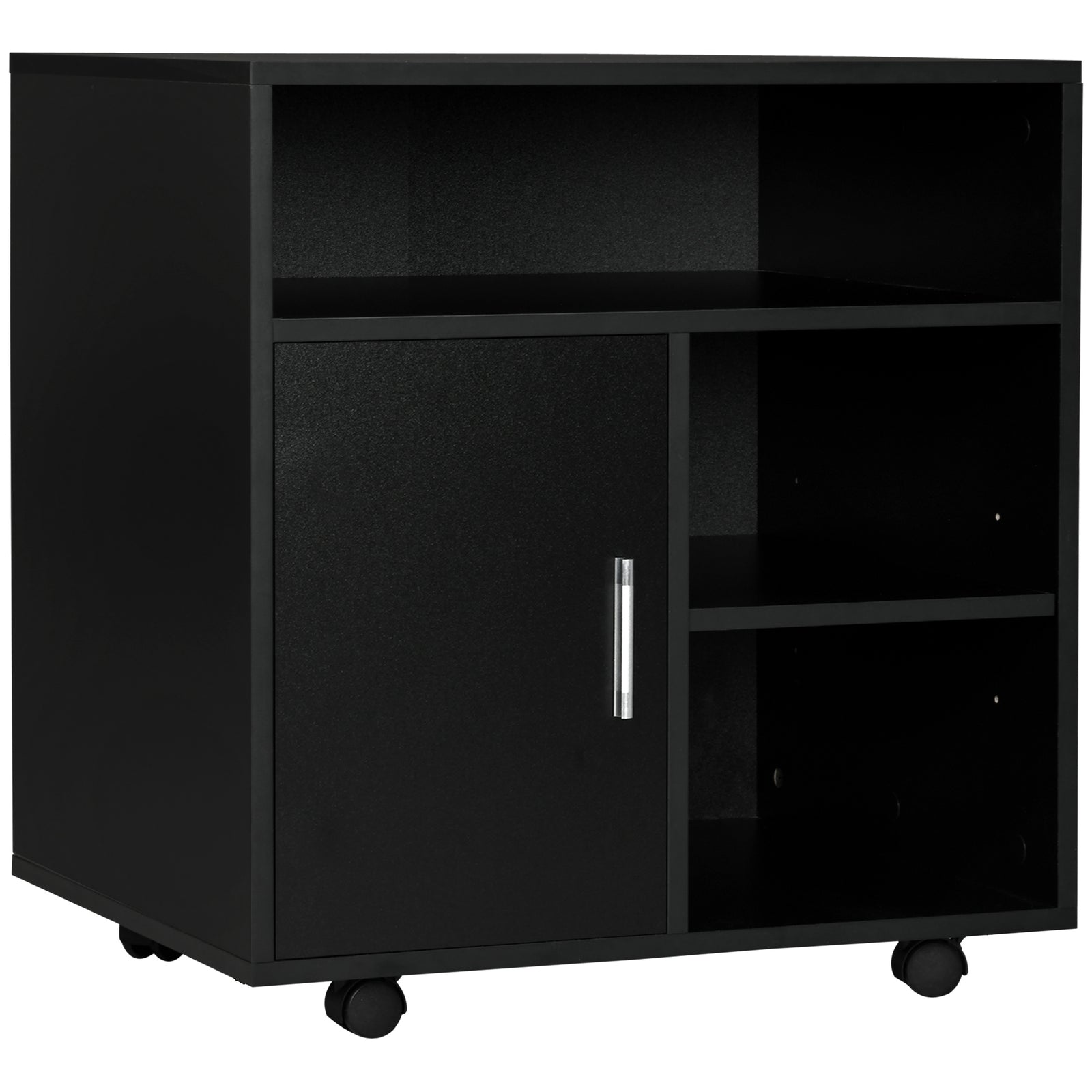 Multi-storage Printer Unit Office Organisation 5 Compartment | One Size | Black