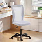 Vinsetto Mesh Office Chair Armless Adjustable Height White