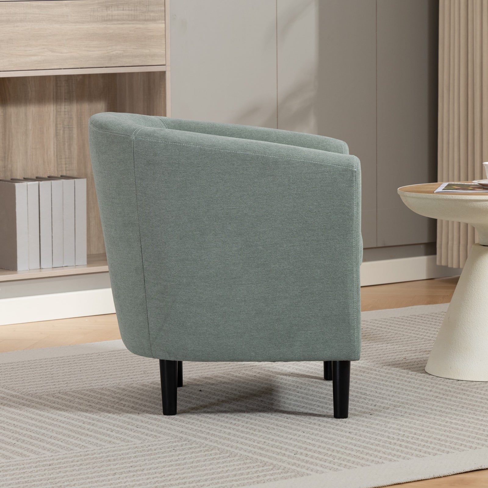 Beulah Fabric Accent Chair | Duck Egg Blue