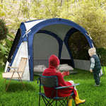 Dome Tent For 6-8 Person Camping W/ Zipped Mesh Doors Hook