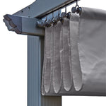 Acorn Aluminium 3m Square Pergola Gazebo | 3m x 3m | Grey