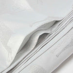 Sparkling Stag Pattern Christmas Table Cloth | 132 x 229cm | Silver