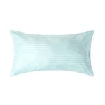 Egyptian Cotton Satin Stripe Housewife Pillowcase 330 Tc | King Pillow Case | Aqua