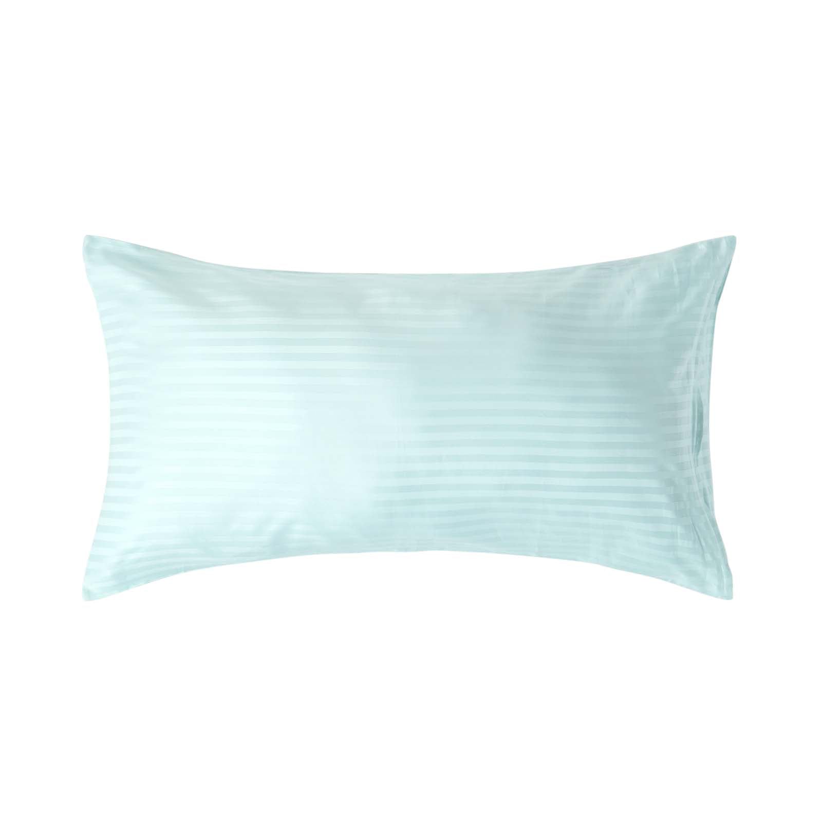 Egyptian Cotton Satin Stripe Housewife Pillowcase 330 Tc | King Pillow Case | Aqua