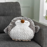 Soft Giant Handwarmer Cozy Plush Grey Owl | 30cm x 30cm | Gray