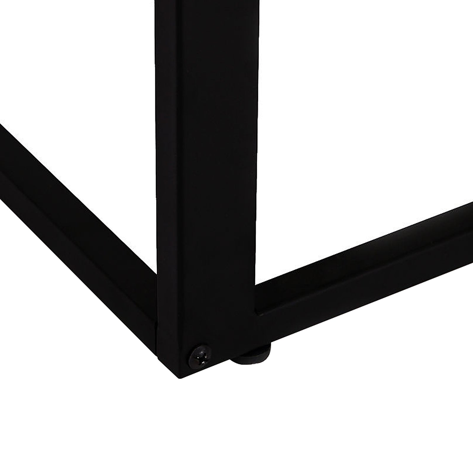 C-shape Side End Table W/ Steel Frame Wide Base | Natura