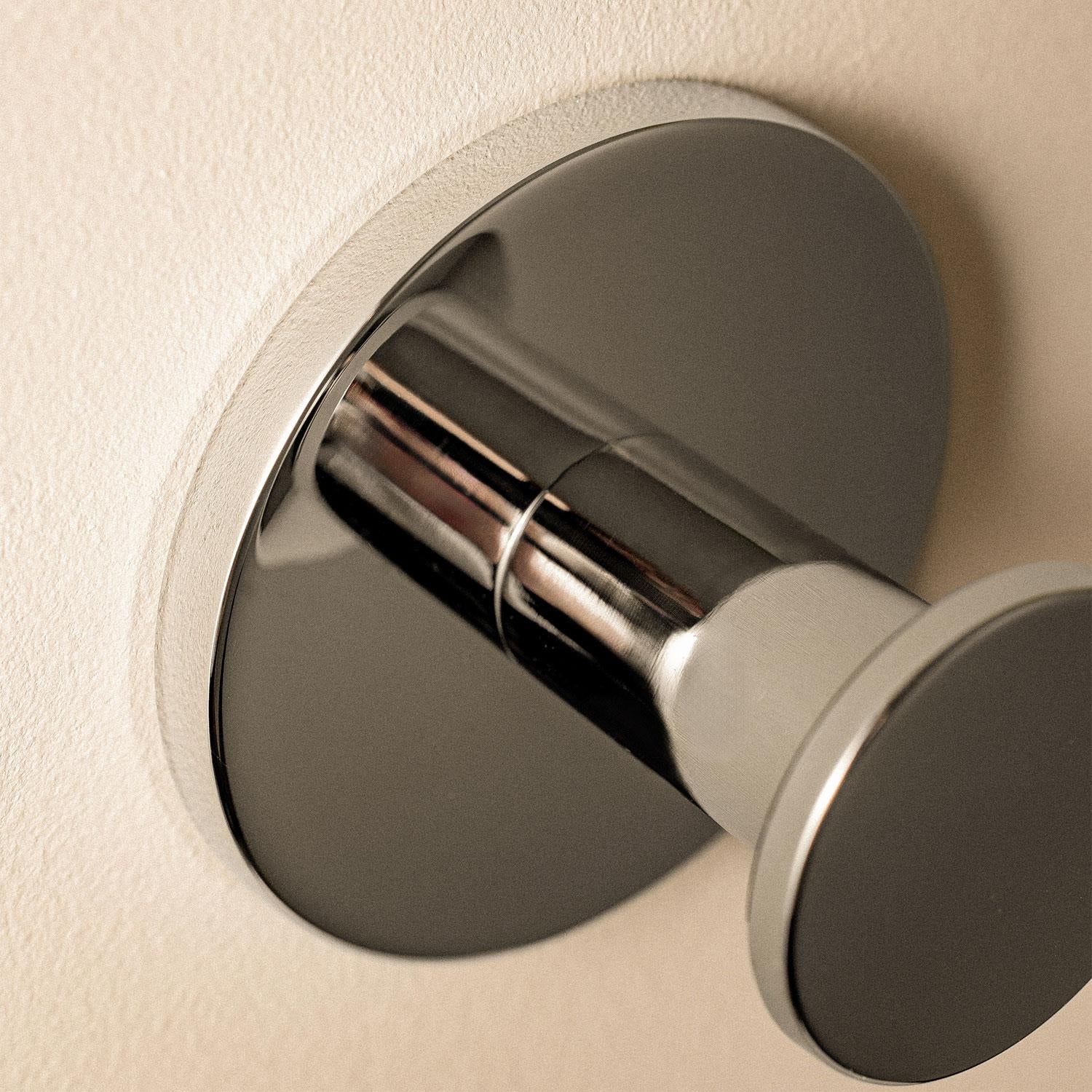 Towel Hook, Robe Hook, Coat Hook, Chrome, Stick-on, Duo Round Collection