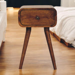 Solid Wood Avora Mini Chestnut Nightstand With 1 Drawer