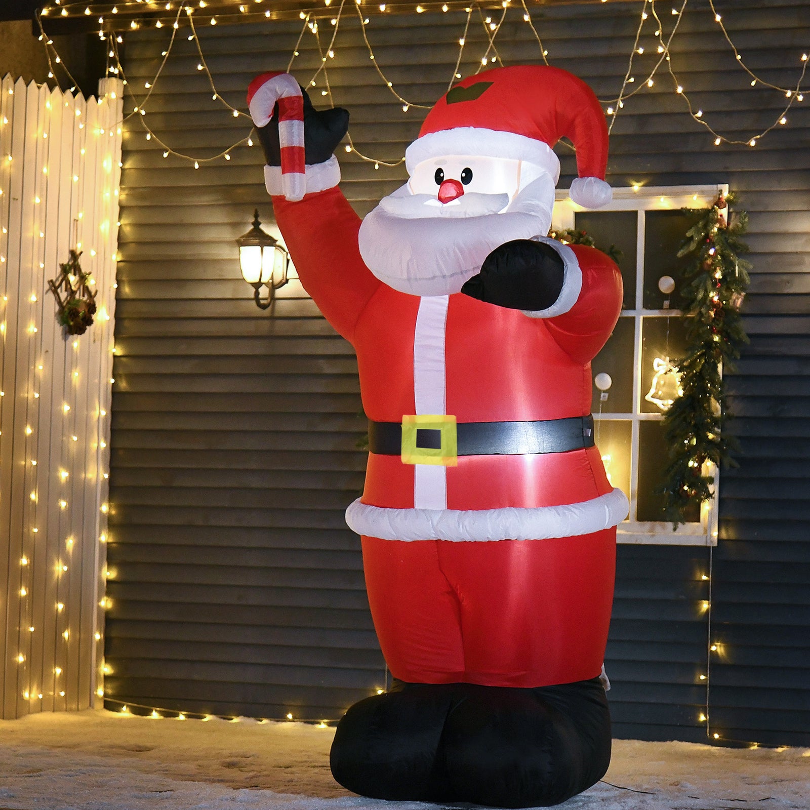 8ft Inflatable Christmas Santa Claus Air Blown Decoration
