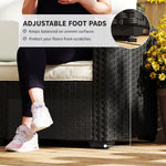 2 Seater Rattan Garden Sofa With Deep Seat, Wide Arms | Black
