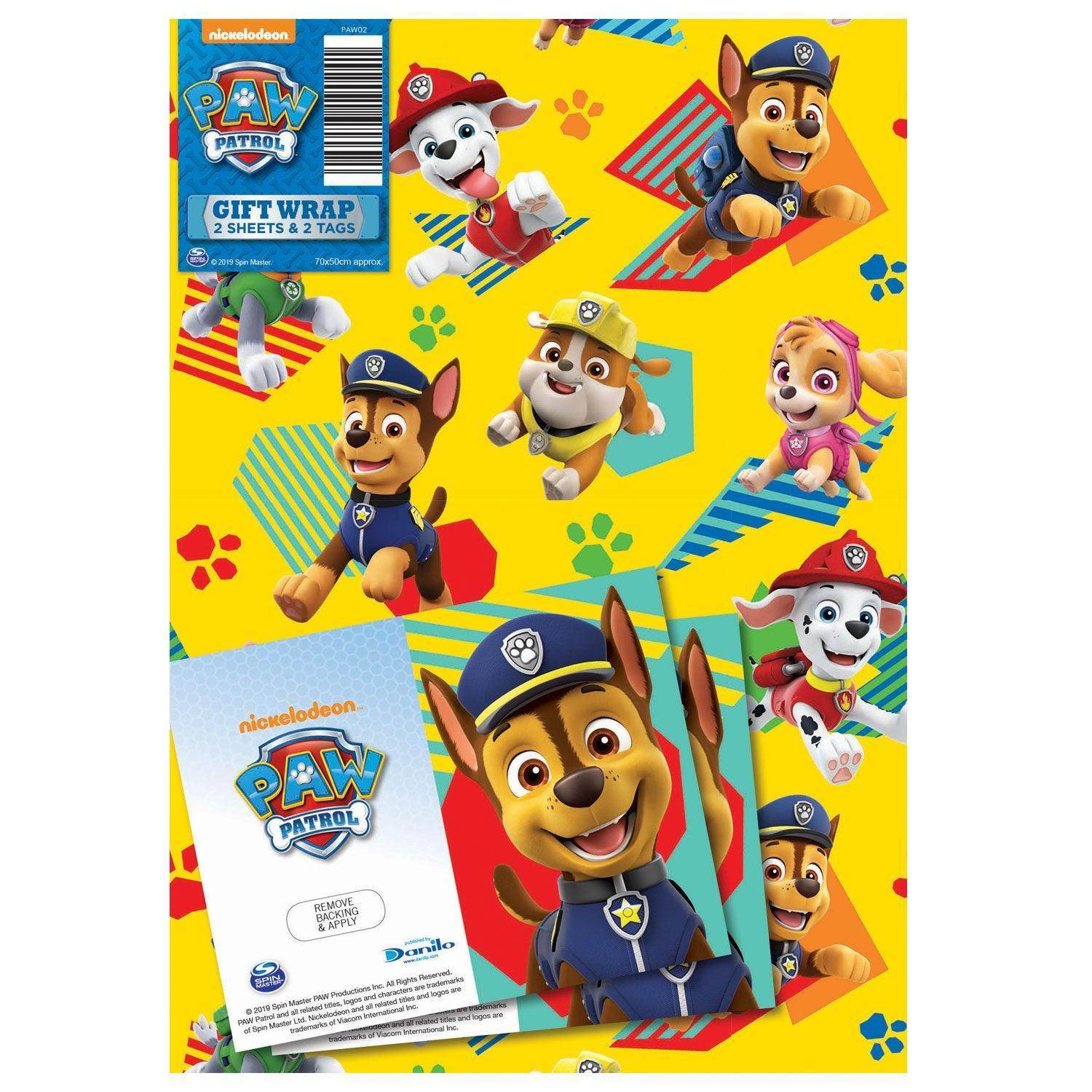 2 Sheets & 2 Tags Wrapping Paper