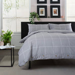 Crossley Heath 100% Cotton Duvet Set – Classic Comfort, Everyday Luxury | Super King | Grey