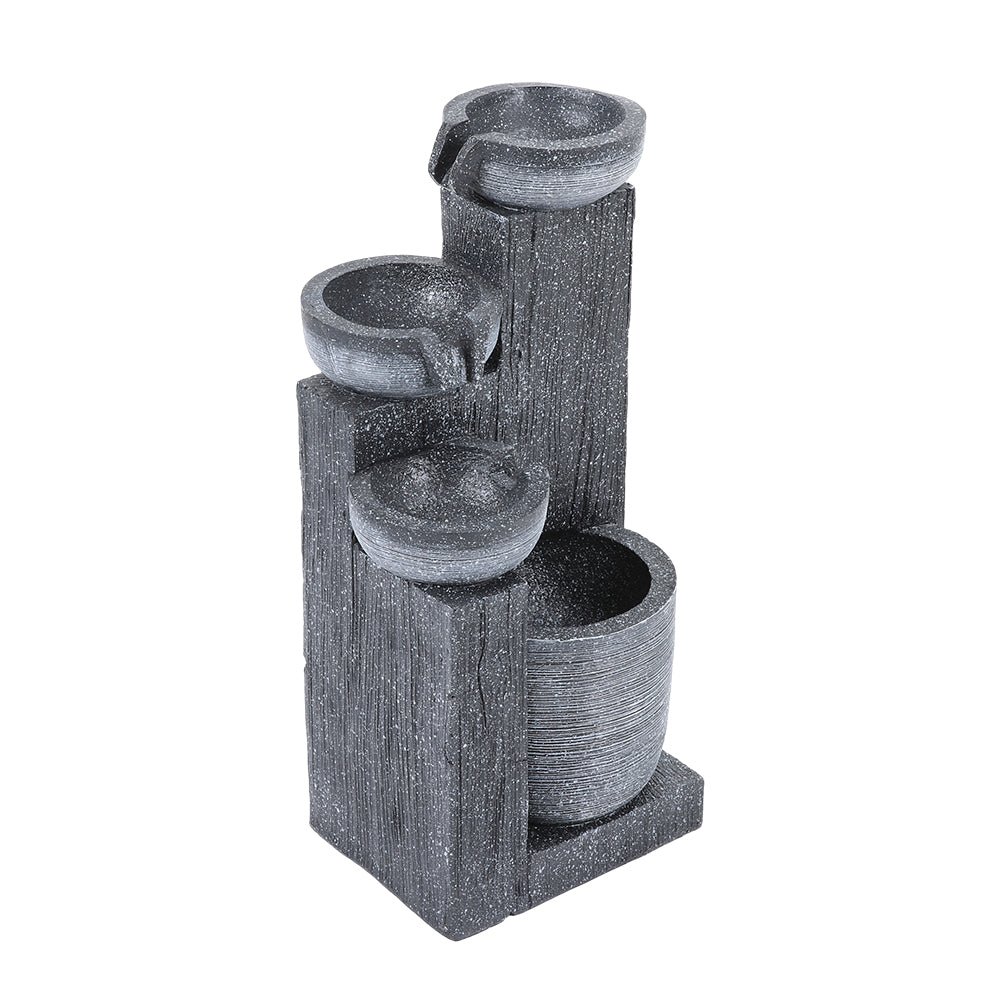 Outdoor Solar-powered Water Fountain Rockery Decor