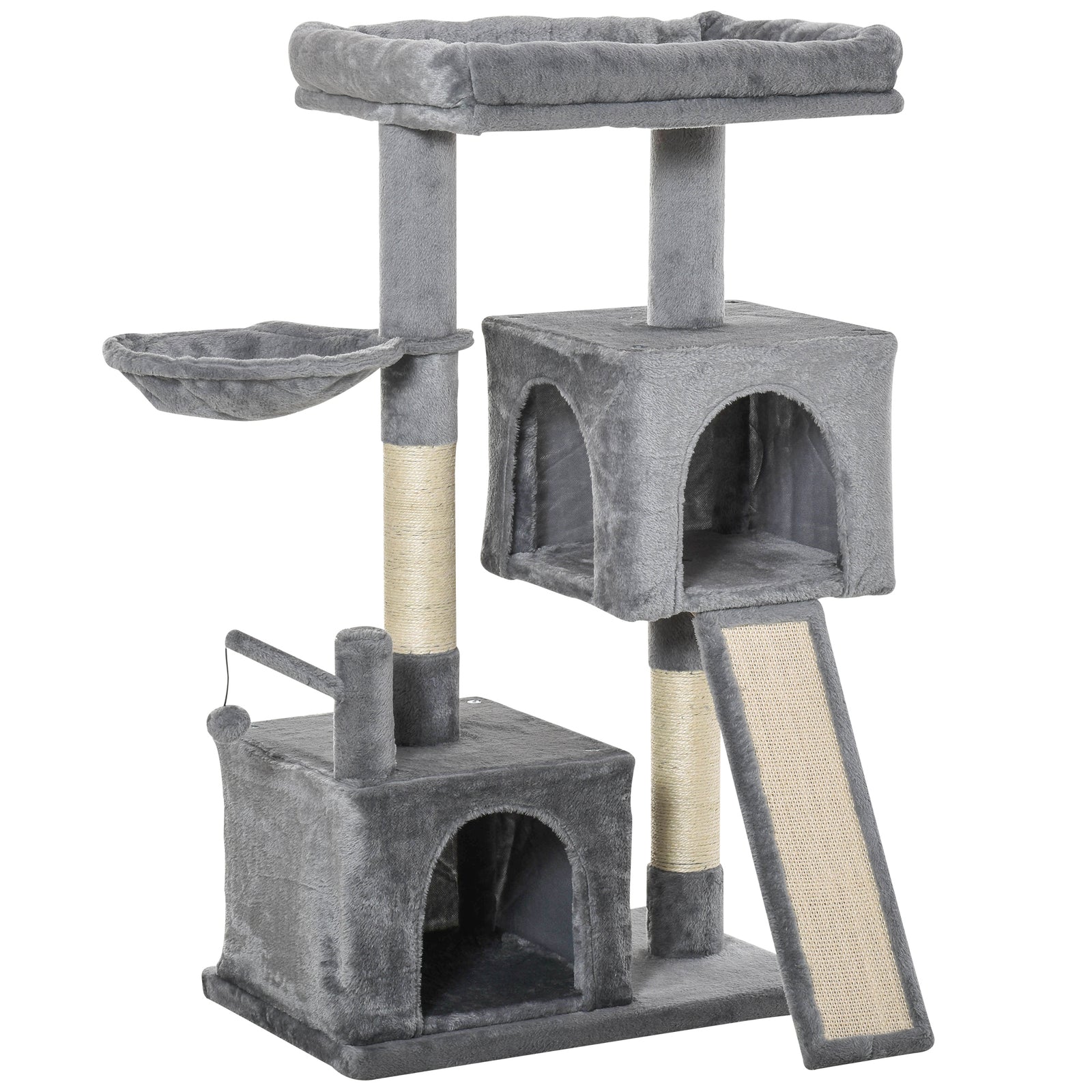 111cm Cat Tree Tower Activity Centre W/ Scratching Post Condo Hammock