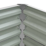 Outdoor Modular Metal Raised Garden Bed | One Size | Silver