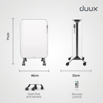 Duux Edge Oil 2000w Oil Filled Radiator, Fan Assisted Boost - White
