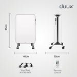 Edge Oil 2000w Oil Filled Radiator, Fan Assisted Boost - White