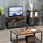 3/4 Drawer Storage Chest Unit Home Shelves Living Bedroom | Medium | Black