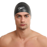 Unisex Adult 3d Silicone Swim Cap | One Size | Black