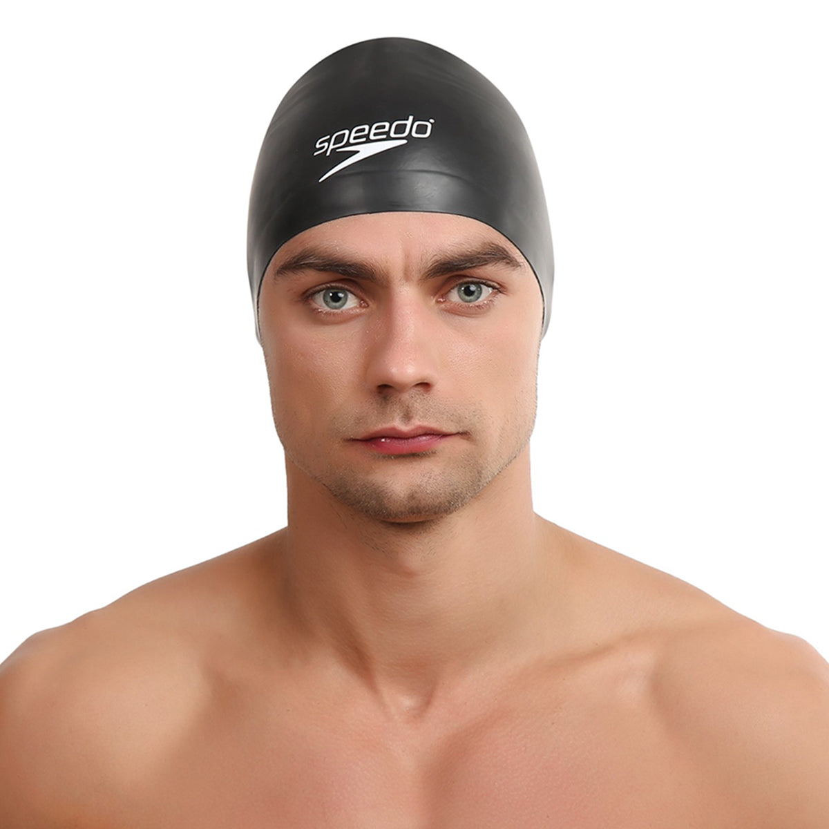 Unisex Adult 3d Silicone Swim Cap | One Size | Black