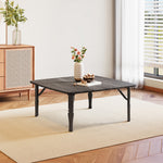 Square 80cm Wooden Folding Coffee Table | 80cm x 80cm | Black