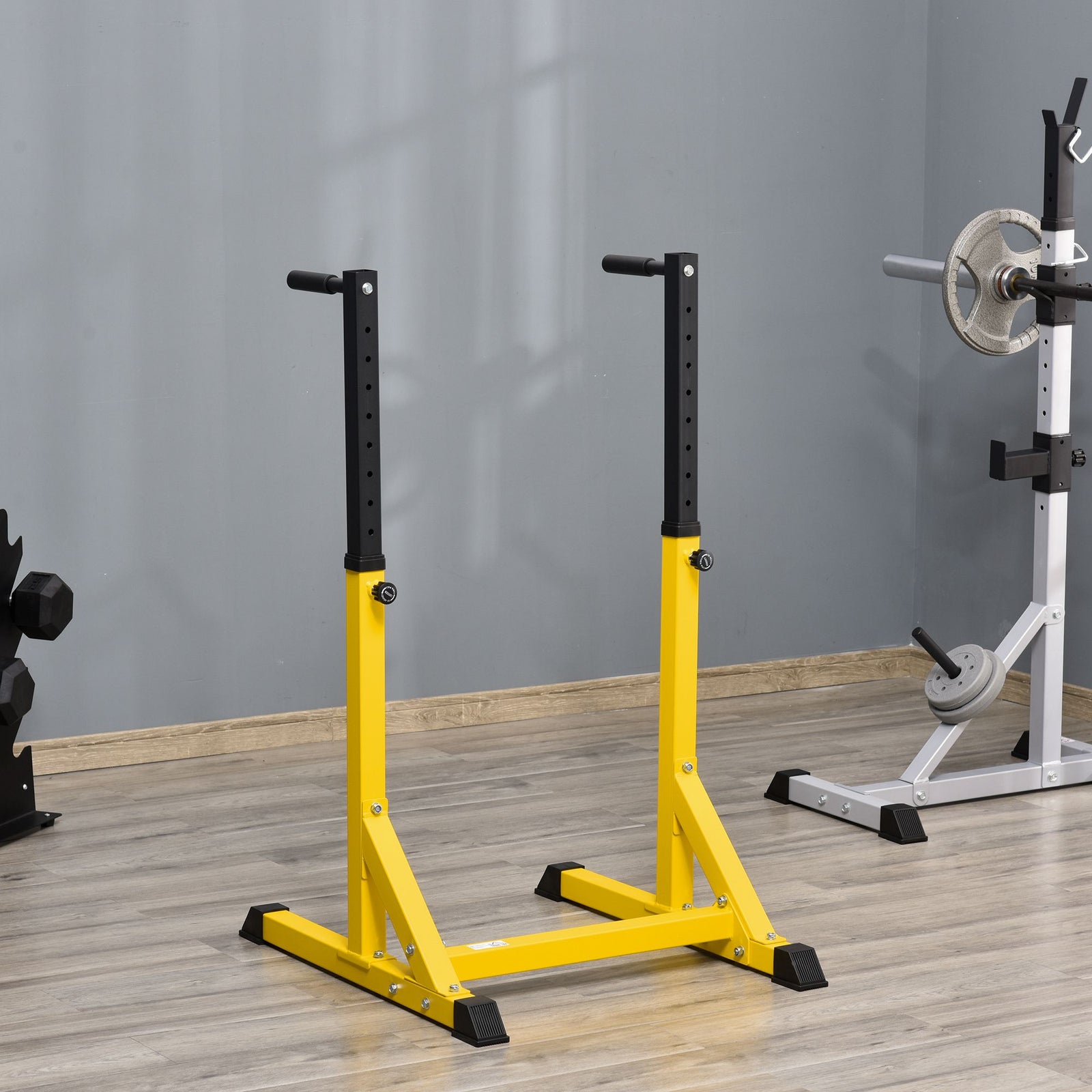 Dip Station Power Tower, 83.5l X 71.5w X 126h Cm, Home Gym