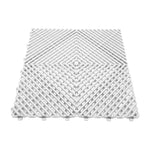 Heavy Duty Vented Garage Interlocking Floor Tiles | White