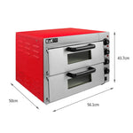 16" Twin Deck Electric Pizza Oven