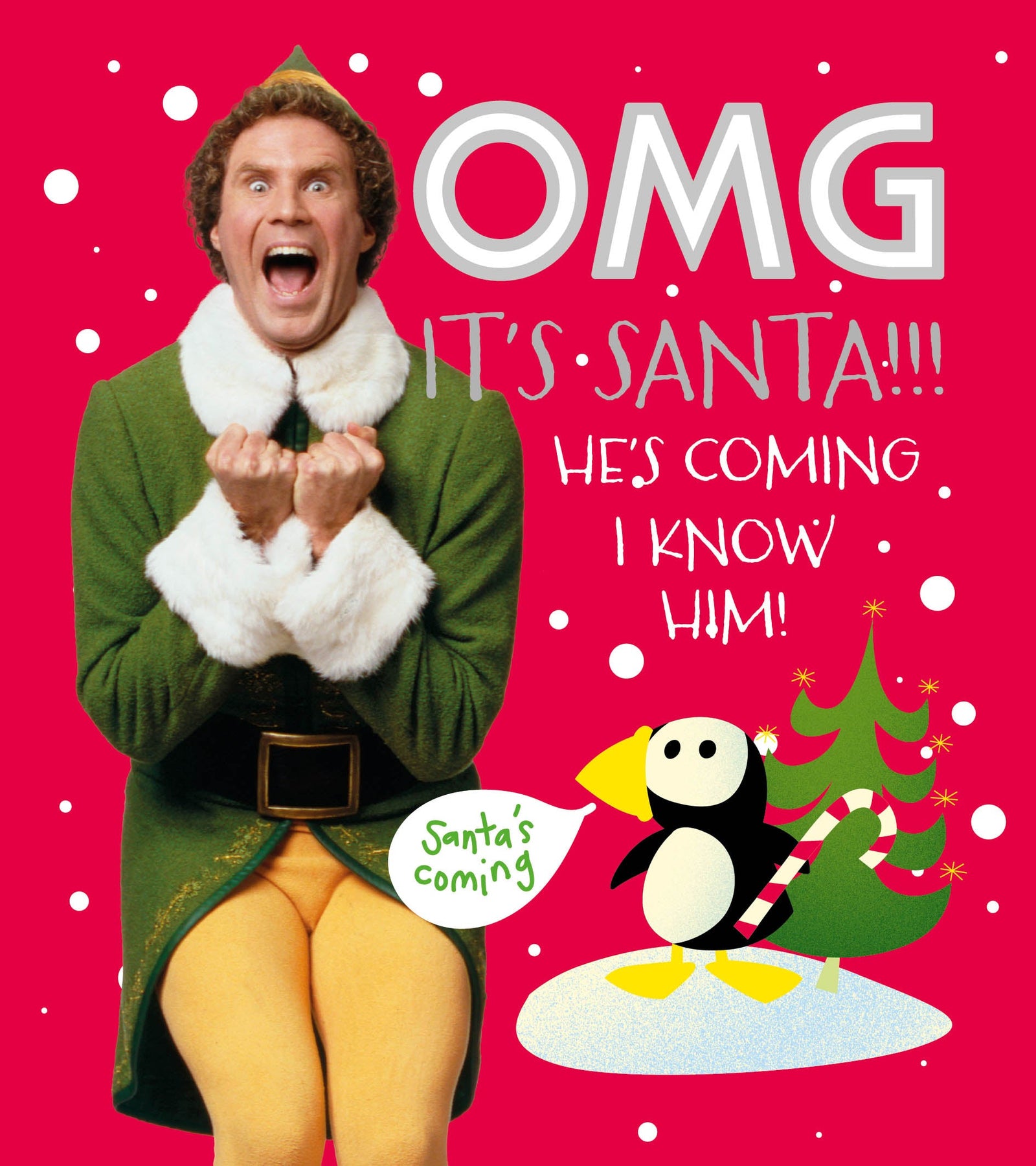 Elf Christmas Card Official Product