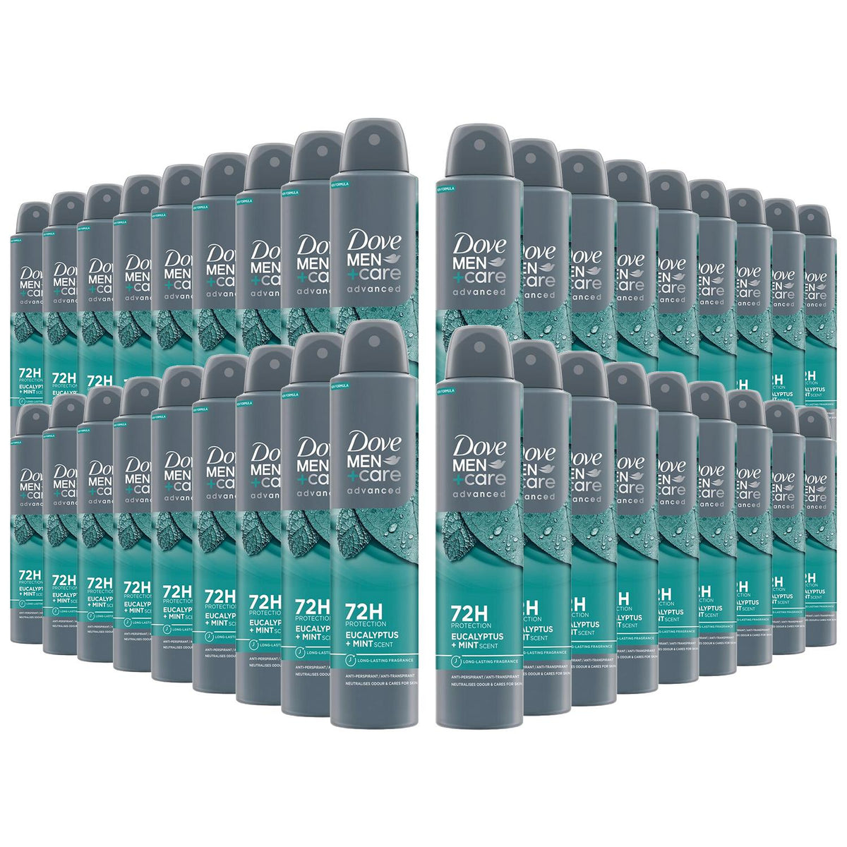 Advanced Anti-perspirant Deodorant Spray Eucalyptus + Mint, 36x200ml | Set of 36
