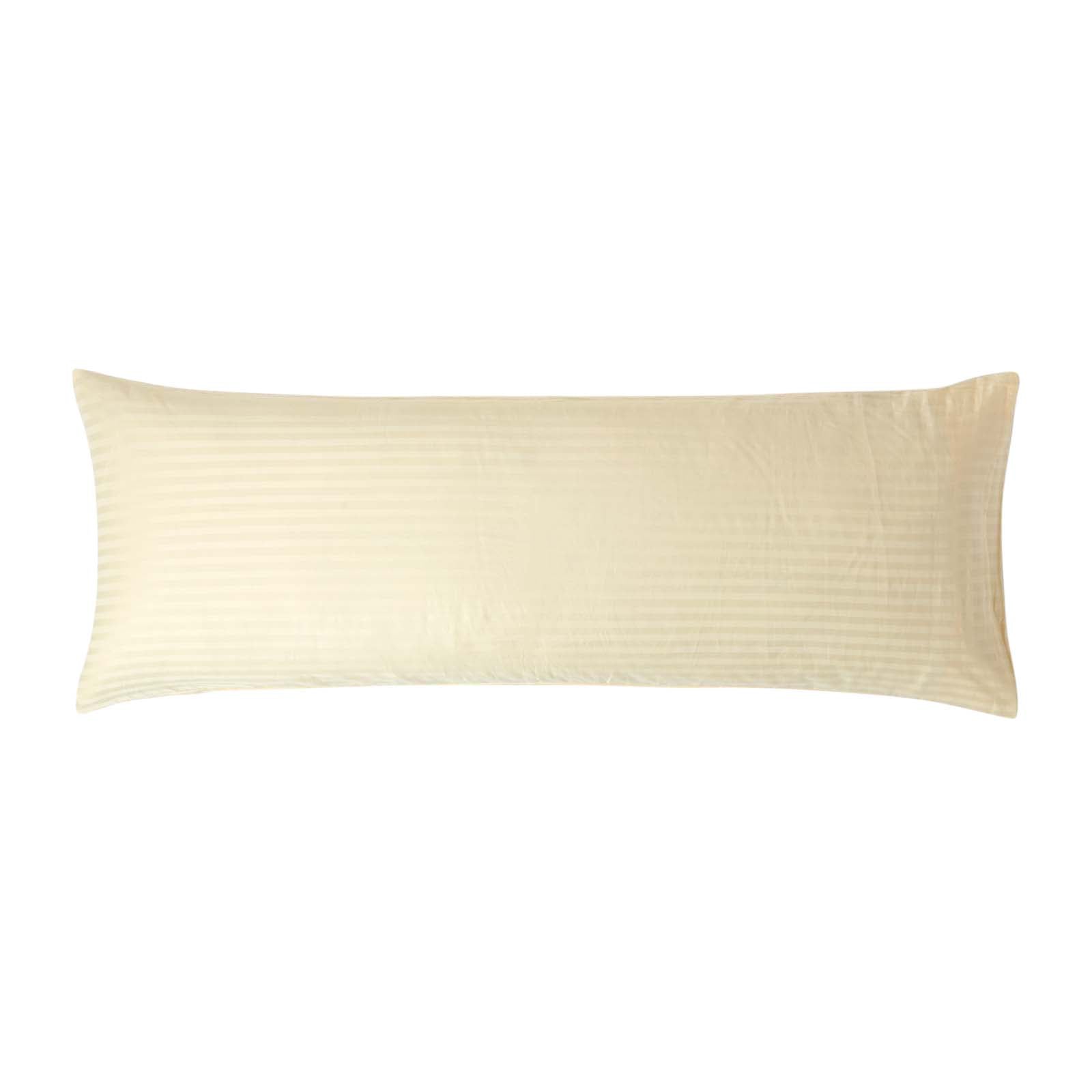 Egyptian Cotton Satin Stripe Housewife Pillowcase 330 Tc | Body | Pastel Yellow