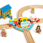 Tea Cup Track Turntable for Wooden Fun Fair Train Set