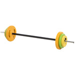 20kg Adjustable Weights Barbell Set For Strength Training | Orange